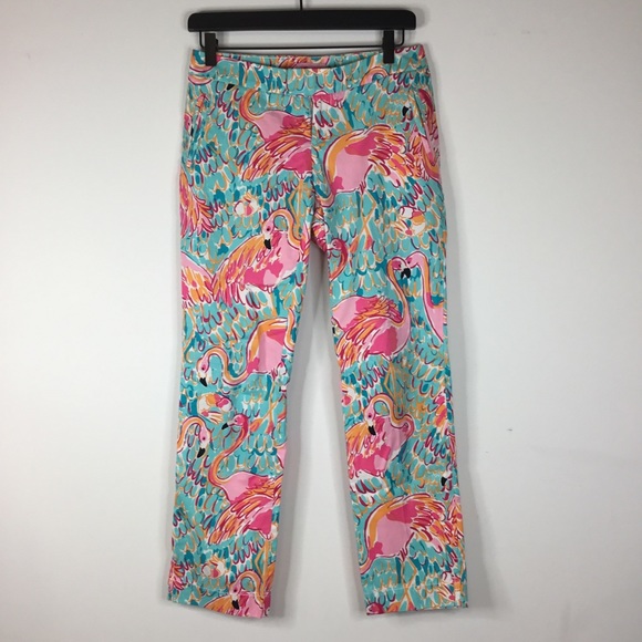 Lilly Pulitzer ‘Peel & Eat Flamingo & Shrimp’ pant - Picture 2 of 8